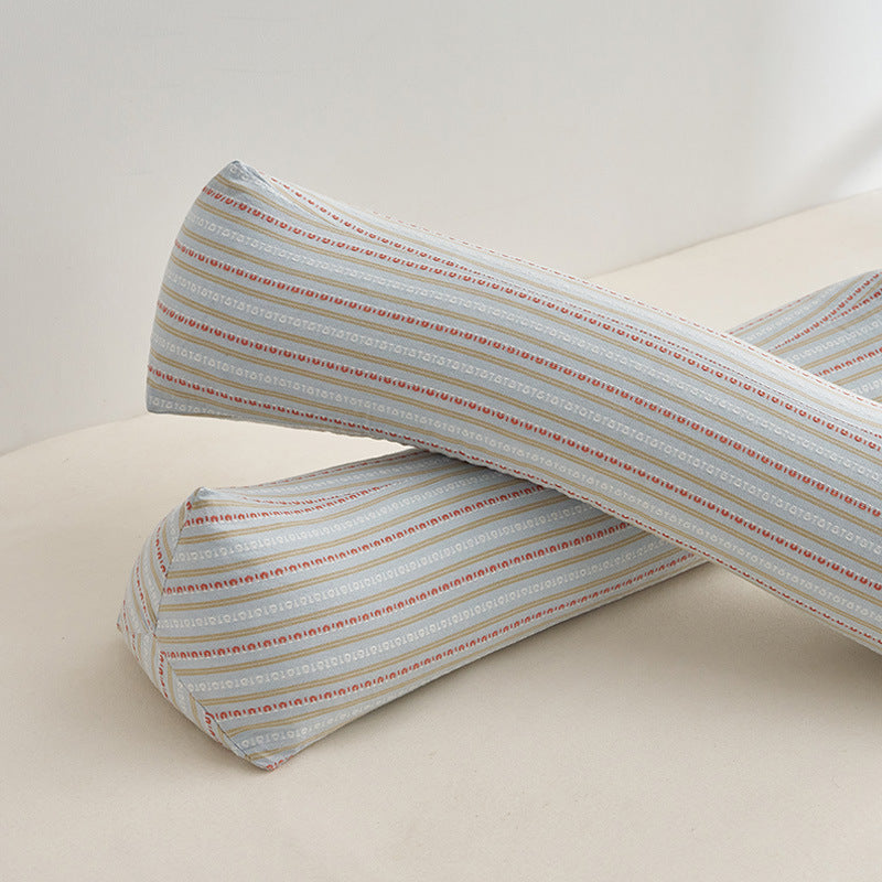Ergonomic neck roll with stylish striped pattern Bowlift