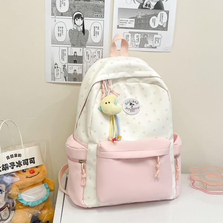 Whimsical Star-Print Backpack