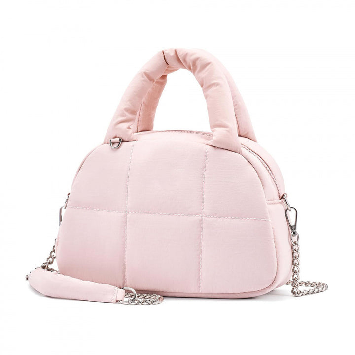 Fashionable Quilted Handbag with Removable Shoulder Strap Bowlift