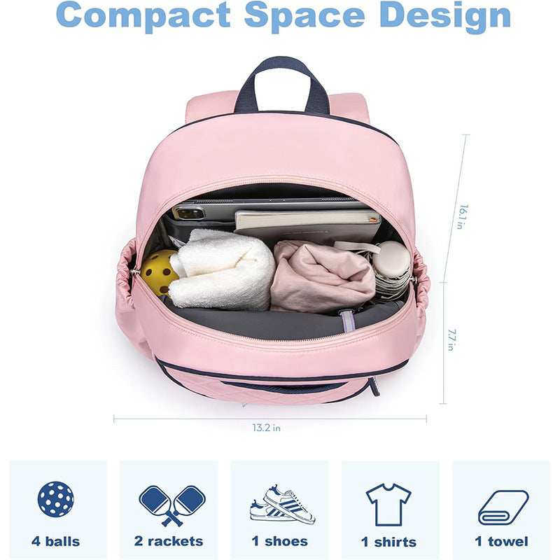 Multifunctional Tennis Backpack with Separate Shoe and Racket Compartment Bowlift