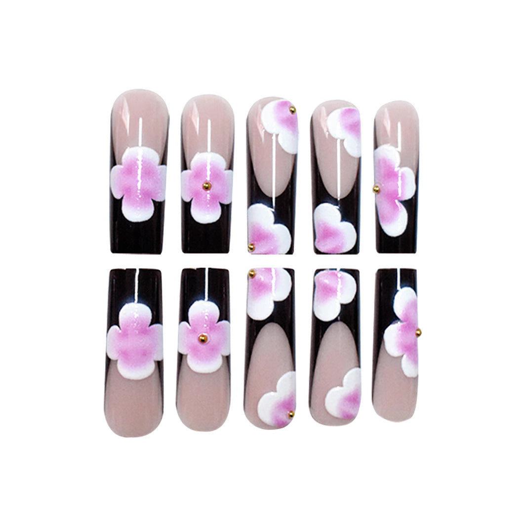 Premium Floral Nail Art Enhancements Bowlift