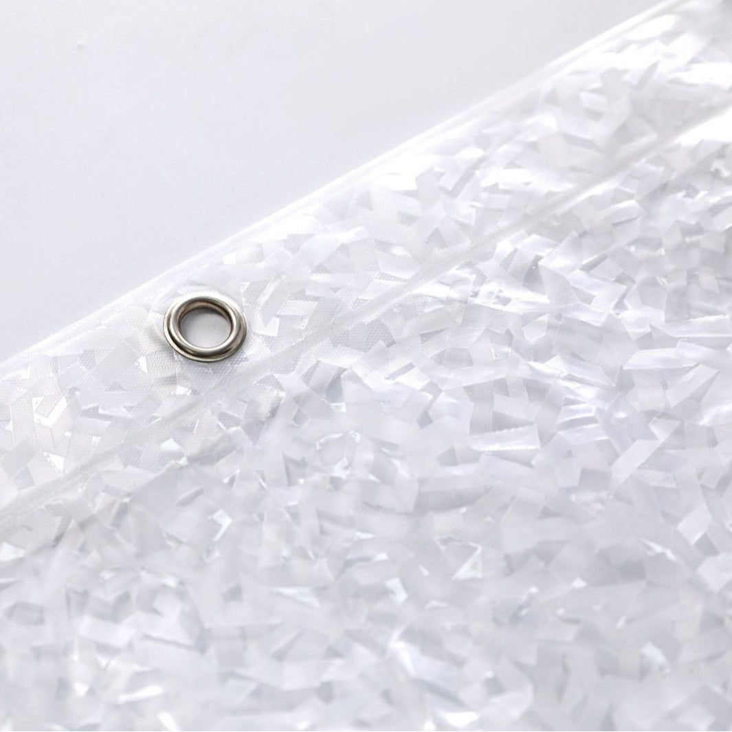 Elegant Textured Shower Curtain Bowlift