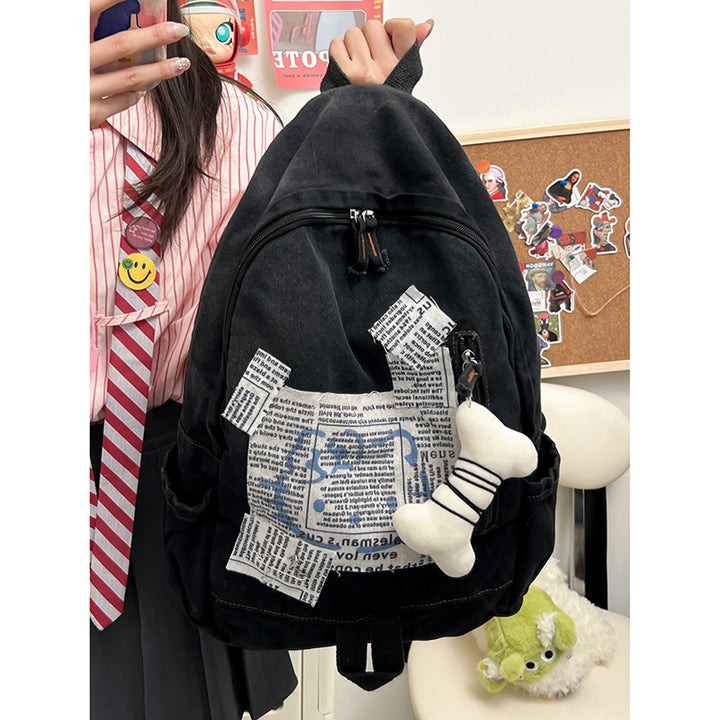 Artistic Multi-Pocket School Backpack Bowlift