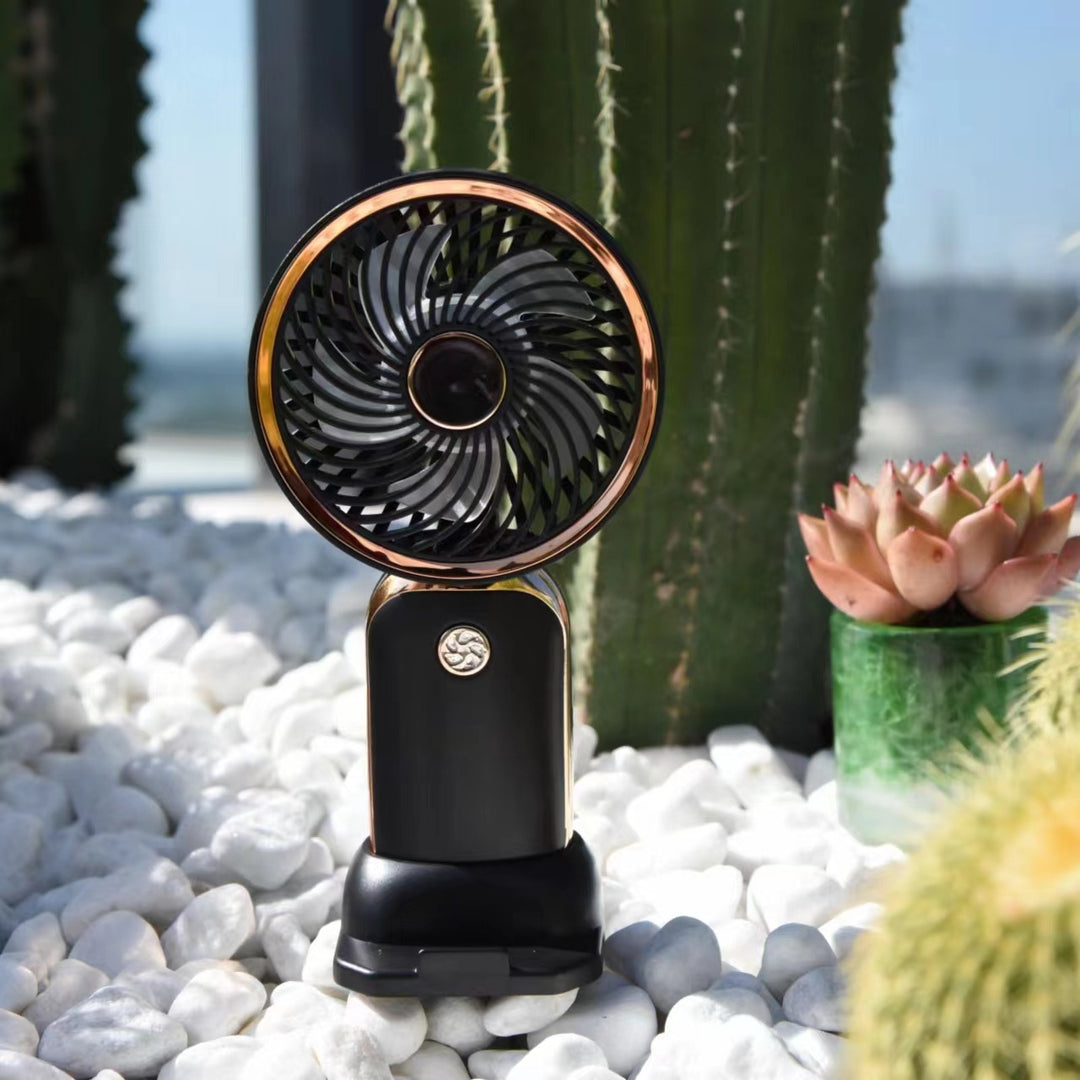 Women's Portable Mini Fan with Innovative Spiral Design Bowlift