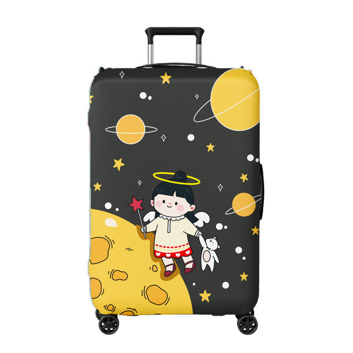 Unisex Suitcase Cover with Colorful City Design Bowlift