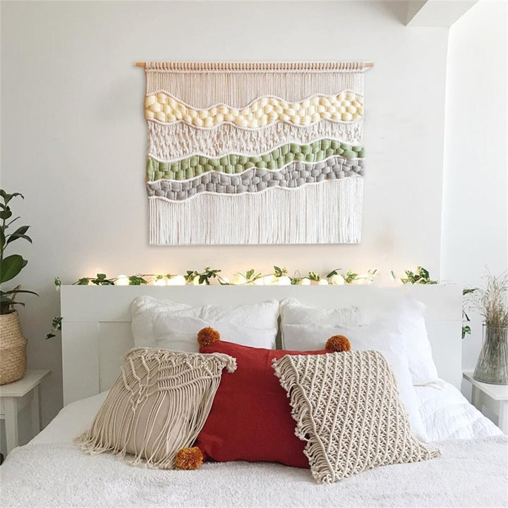 Woven Macrame Wall Tapestry Bowlift