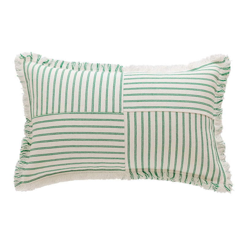 Textured Stripe Decorative Throw Pillow