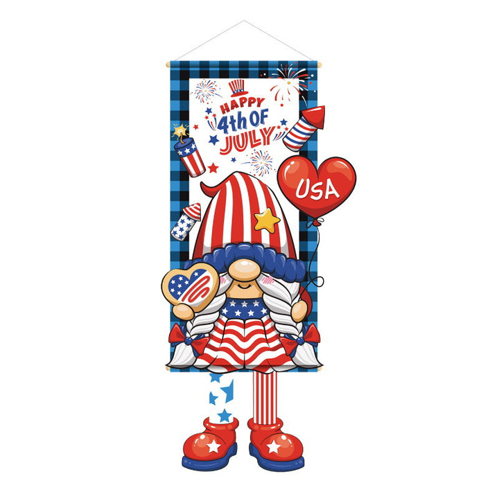 Unisex nan patriotic door banner with Uncle Sam motif Bowlift