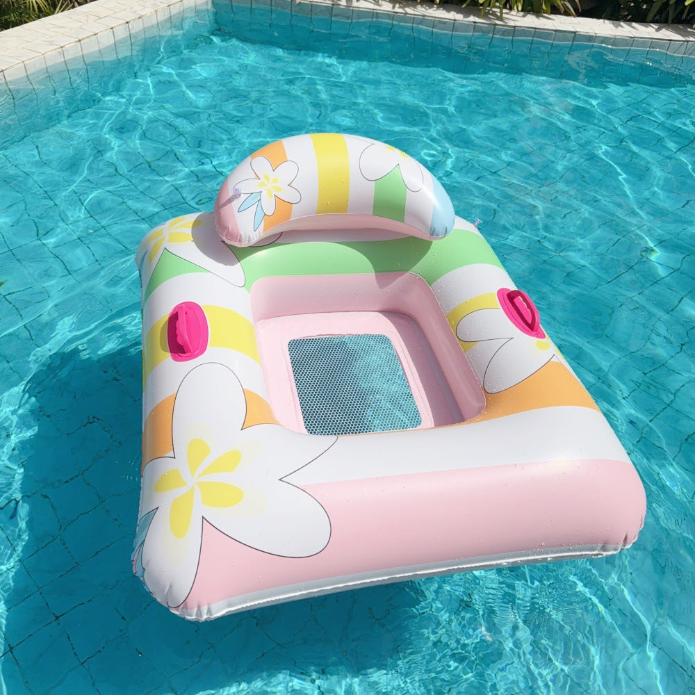 Inflatable Pool Lounger with Sun Canopy Bowlift