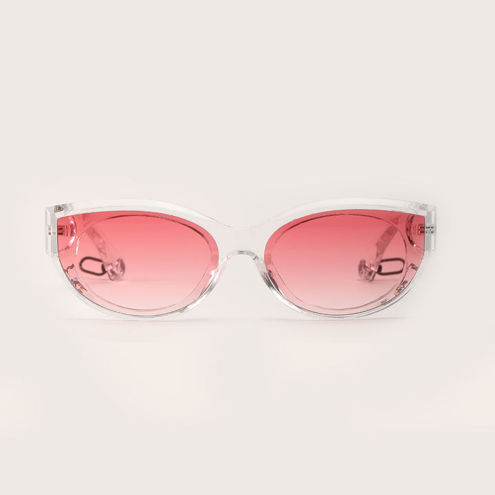 Women's fashionable sunglasses with transparent frame and UV protection Bowlift