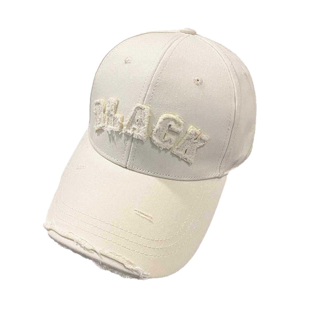 Women's Distressed Cotton Cap Bowlift