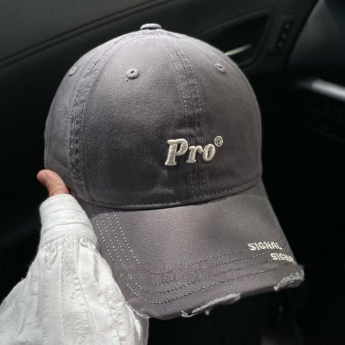 Distressed Adjustable Denim Baseball Cap