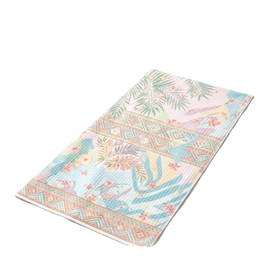 Beach blanket with maritime design and high-quality waffle structure Bowlift