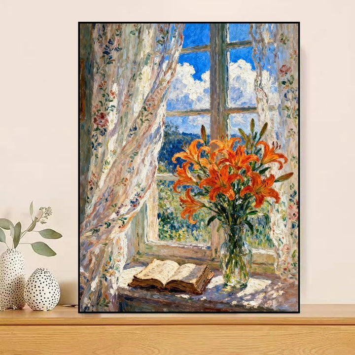 Vintage Floral Canvas Art Print Bowlift