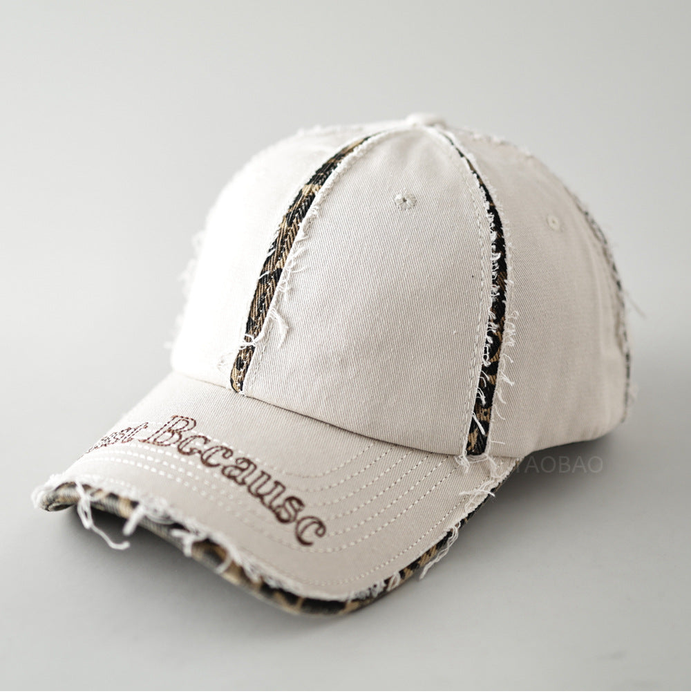 Men's Distressed Vintage-Inspired Baseball Cap Bowlift