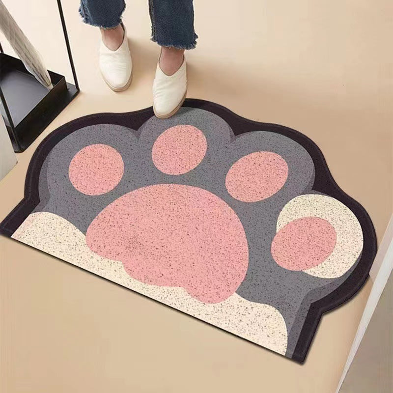 Cute Animal Paw Print Bath Mat Bowlift
