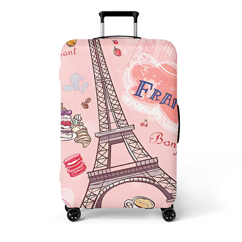 Heart-Patterned Hard Shell Luggage Bowlift