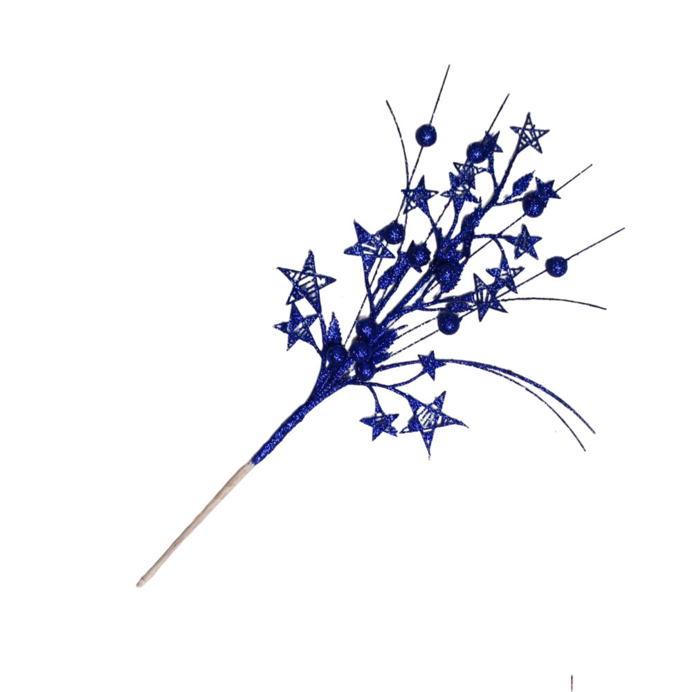 Unisex decorative star branch with berries and flexible wire stem for wreath and table decoration Bowlift