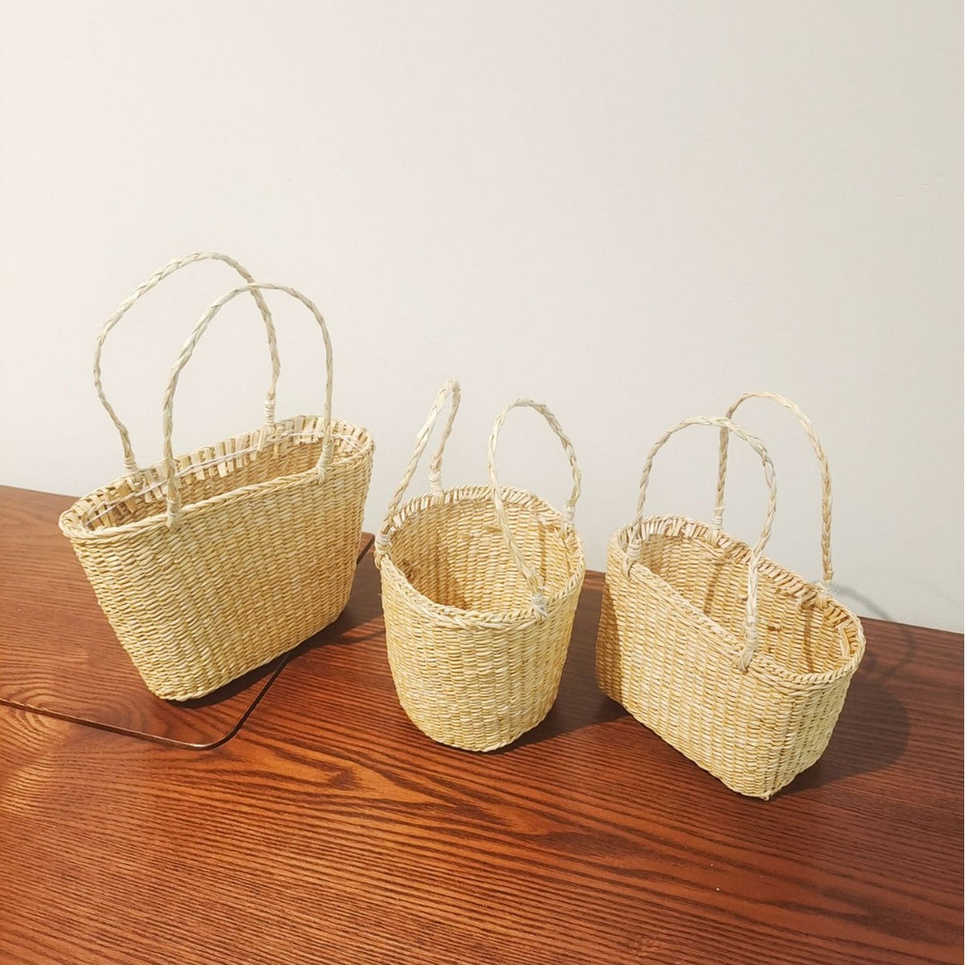 Decorative Handwoven Storage Basket Bowlift