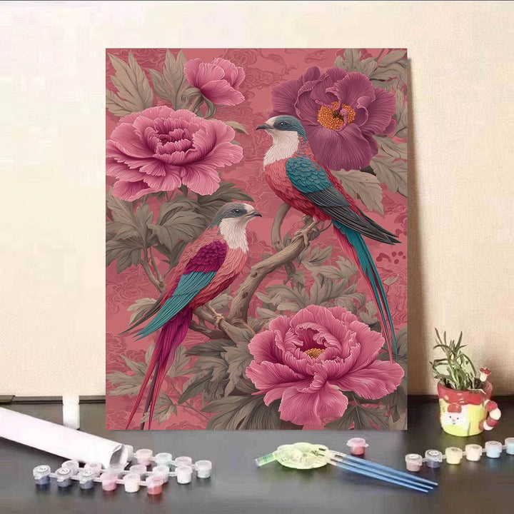 Floral-Themed DIY Paint by Numbers Kit Bowlift