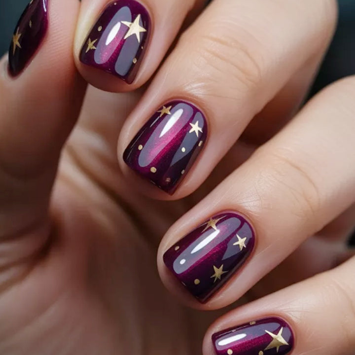 Starry Night Nail Art Design Bowlift