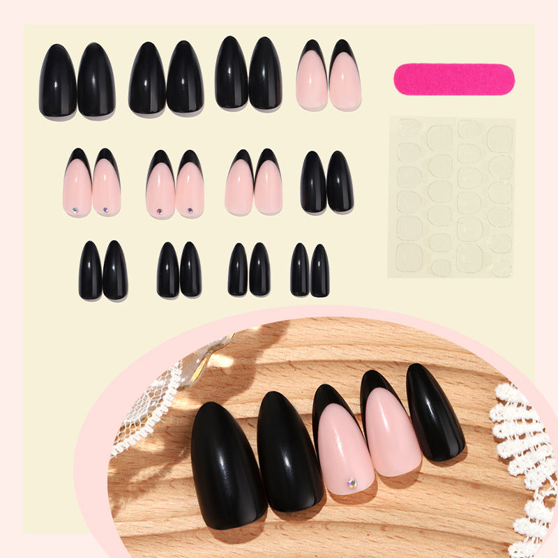 Premium Pointed Tip Press-On Nail Set Bowlift