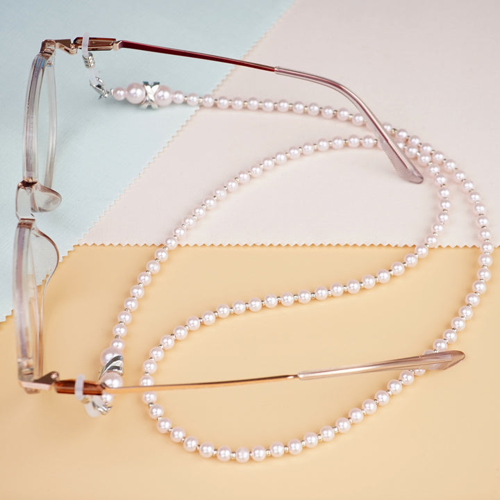 Elegant Faux Pearl Eyewear Chain Bowlift