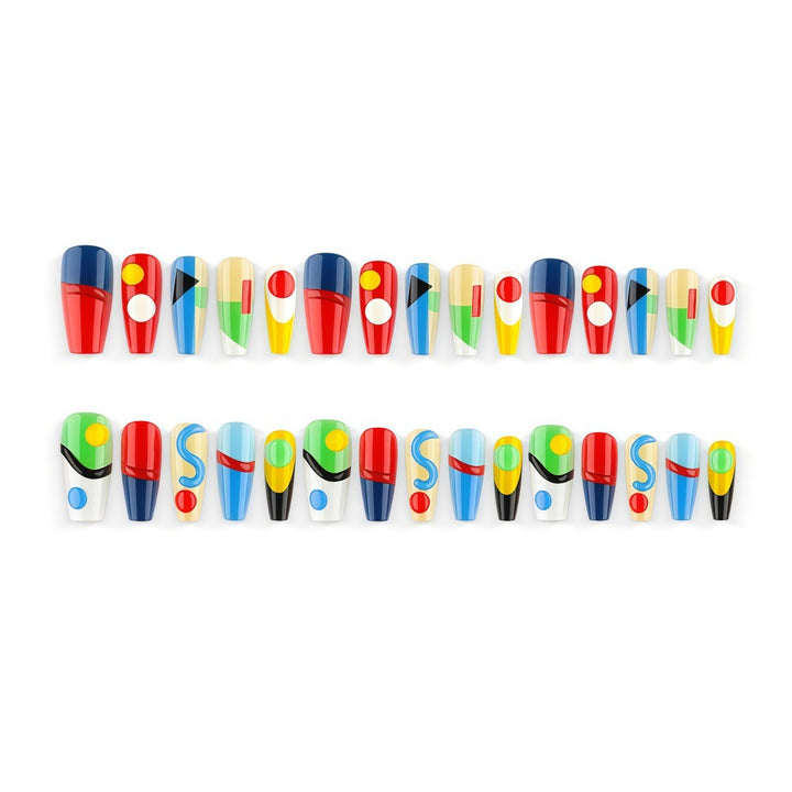 Creative Art Nails in Modern Geometric Style Bowlift