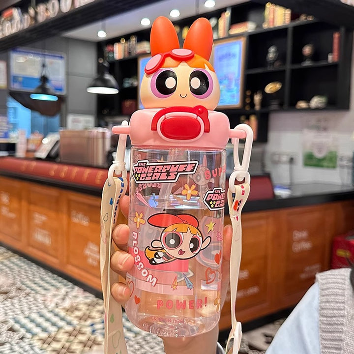 Ladies interactive drinking bottle with character design Bowlift