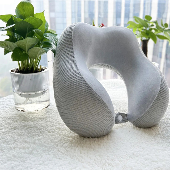 Ladies Ergonomic Neck Support Pillow with Relaxing Massage Function Bowlift