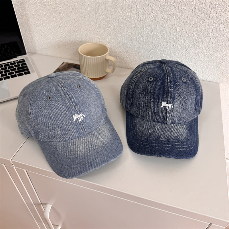 Men's Casual Graphic Denim Baseball Cap Bowlift