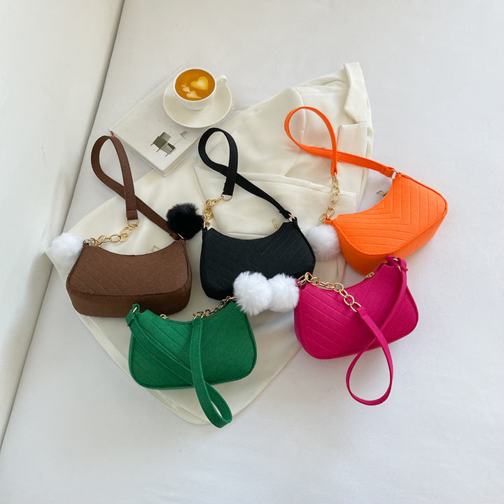 WoStylish Faux Fur Mini Handbag Bowlift