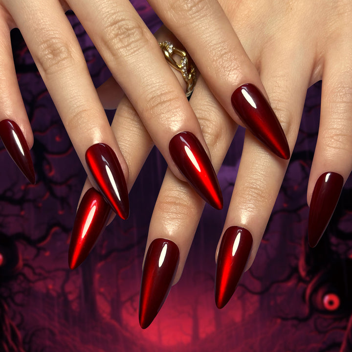 Glossy Stiletto Press-On Nail Set Bowlift