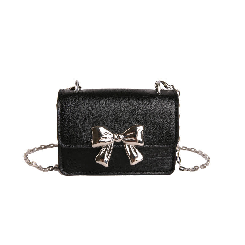 WoCharming Bow-Embellished Mini Handbag Bowlift