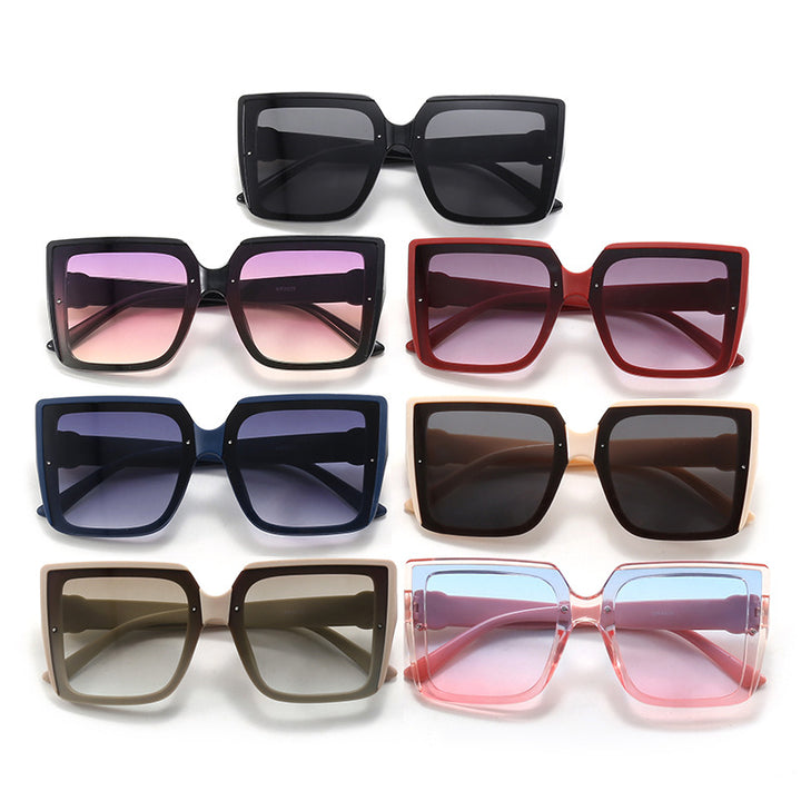 Women's square sunglasses with unique tire element Bowlift