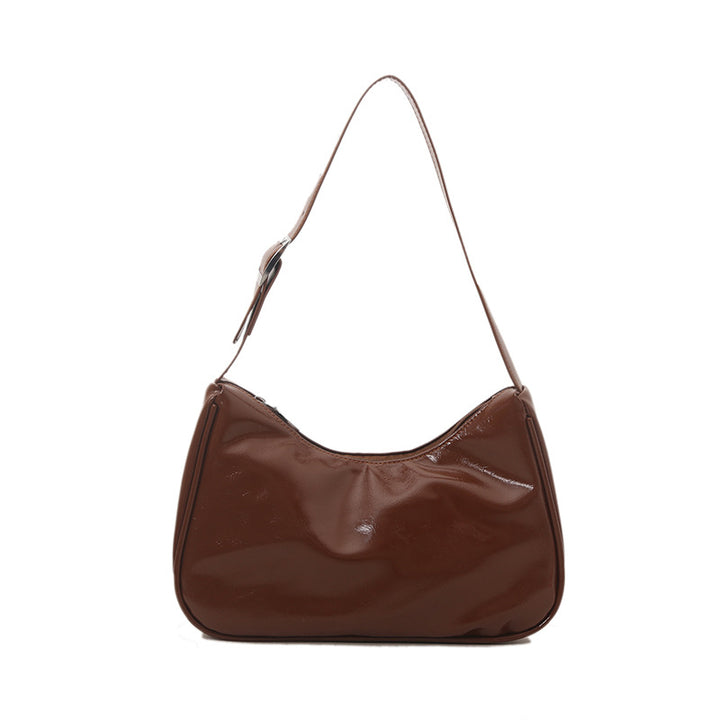 Vintage-Inspired Soft Patent Leather Handbag Bowlift