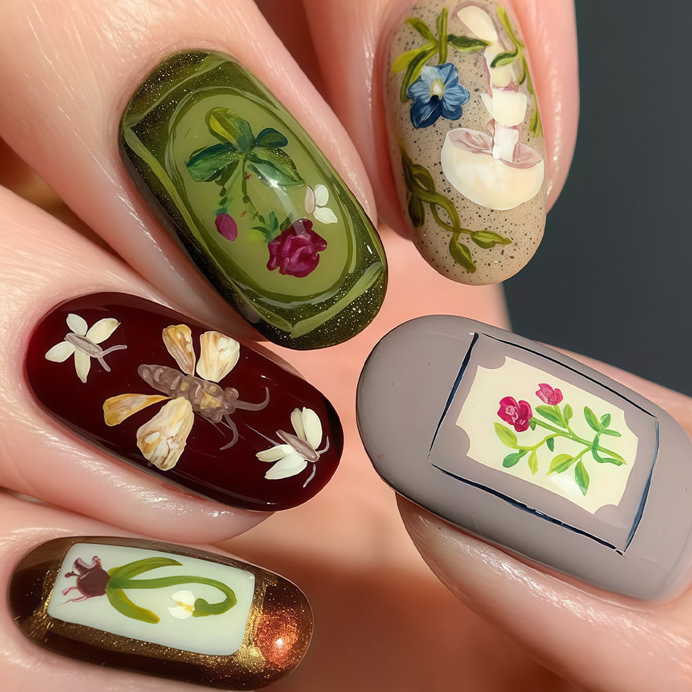 Seasonal Themed Press-On Nail Art Set Bowlift