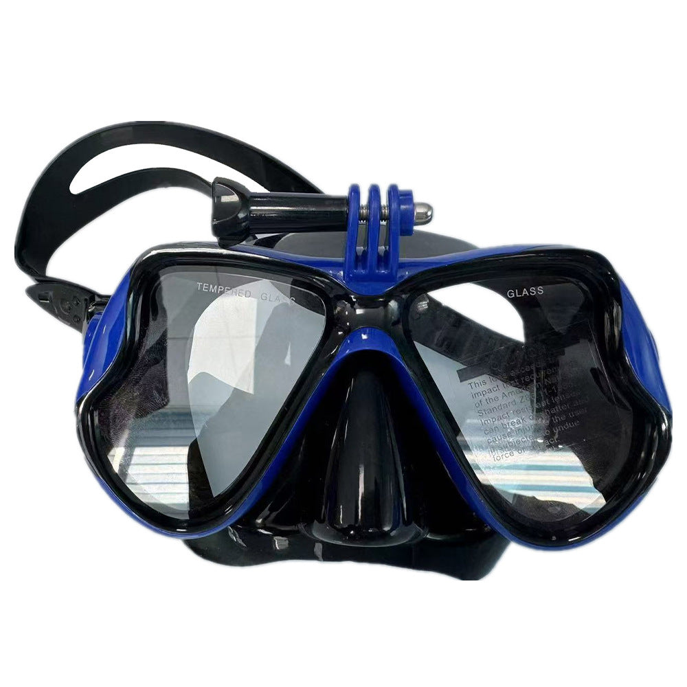 Diving mask with flexible silicone frame and anti-fog technology Bowlift