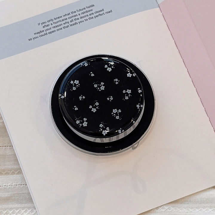 Hand mirror in elegant flower design Bowlift