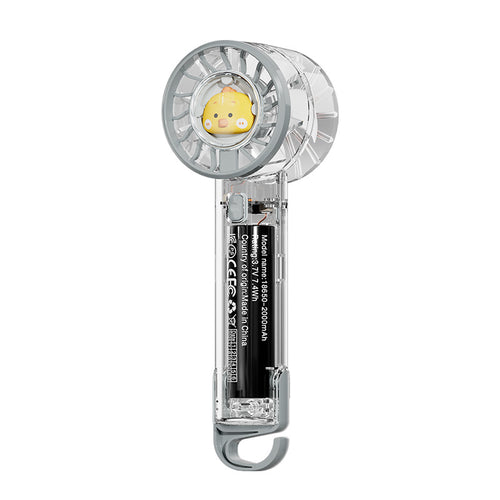 Women portable mini-hand fan with LED mood light Bowlift
