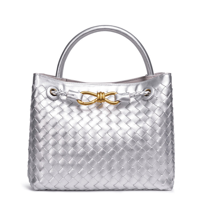 Elegant Braided Leather Tote Bowlift