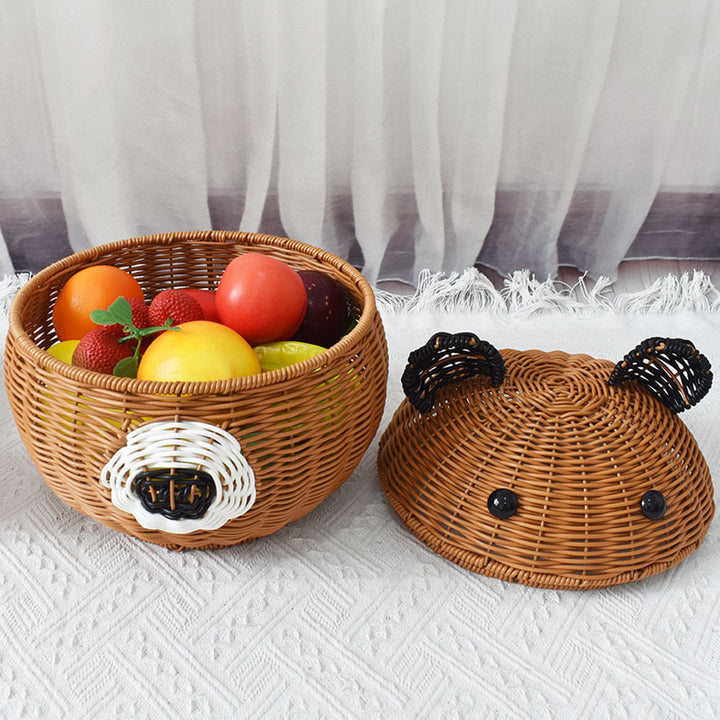 Cute Animal-Shaped Storage Basket Bowlift