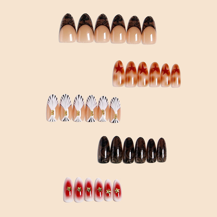 Artful Nail Tips with Glamorous Design Bowlift
