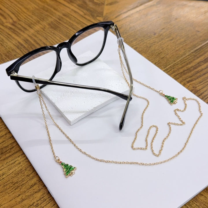 Festive Christmas Tree Eyewear Chain Bowlift