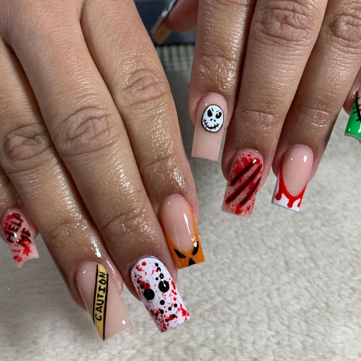 Spooky Themed 3D Nail Art Extensions Bowlift