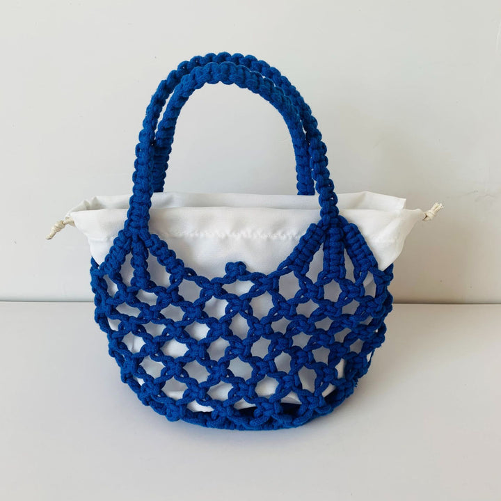 Hand-knotted tote bag with inner drawstring closure Bowlift