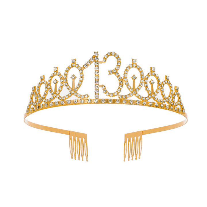 Women's Crystal-Embellished Tiara with Elegant Design Bowlift