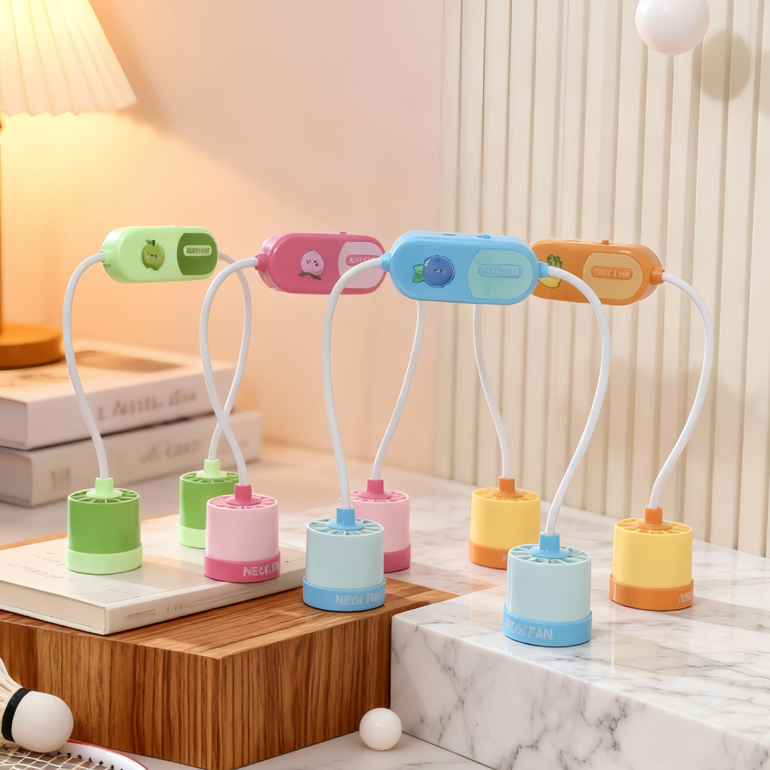 Women Portable Neck Fan with Flexible Design and Powerful Air Circulation Bowlift