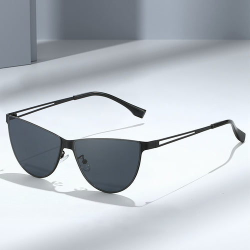 Women’s Fashion Cat-Eye Sunglasses with Elegant Metal Frame Bowlift