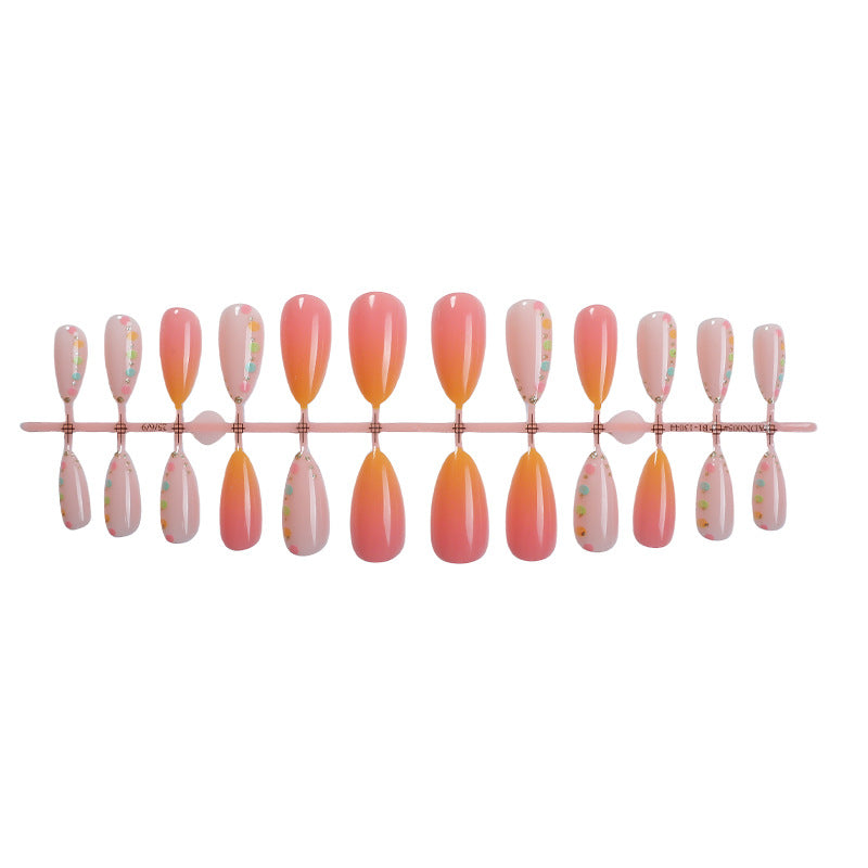 Premium Gradient Press-On Nail Set Bowlift